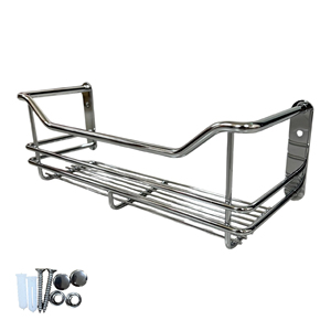 JIEEN CHAN - Estante de Almacenamiento de Botellas de Acero Inoxidable, Moderno, para Montar en la Pared, Organizador de Hardware para Cocina y Baño, 110 mm - Product Image 4