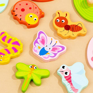 Puzzles éducatifs précoces Montessori pour enfants bricolage planche <span class=keywords><strong>de</strong></span> Puzzle en bois avec <span class=keywords><strong>jeu</strong></span> <span class=keywords><strong>de</strong></span> puzzle assorti <span class=keywords><strong>de</strong></span> forme géométrique pour les enfants - Product Image 5