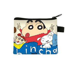 <span class=keywords><strong>กระเป๋า</strong></span><span class=keywords><strong>สตางค์</strong></span>ดีไซน์ใหม่สำหรับเด็กผู้หญิงกระเป๋าใส่เหรียญลายการ์ตูนชินจังที่ใส่บัตรประจำตัวแบบพกพา<span class=keywords><strong>กระเป๋า</strong></span>เก็บบัตรโพลีเอสเตอร์น่ารัก - Product Image 1