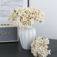 Fleurs artificielles en soie de couleur automnale, hortensias, style vintage, décoration florale pour la maison, centre de table, hôtel, mariage