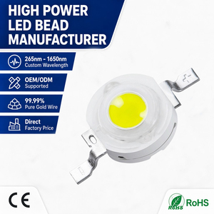 Chip <span class=keywords><strong>LED</strong></span> ad Alta Potenza Epistar 1W 3W Bianco per Torce ad Alta Luminosità Serie <span class=keywords><strong>LED</strong></span> Incapsulati - Product Image 1
