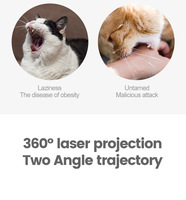 Jouets laser intelligents pour chats, capteur de mouvement interactif, trajectoire aléatoire, conception à pince, pour chats d'intérieur lassez-aller