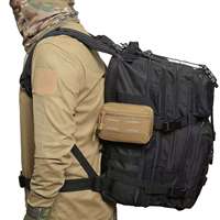 Sac d'accessoires de chasse réfléchissant découpé au laser pour le camping et les sports de plein air, pochette tactique Molle Admin