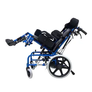 液压辅助斜倚CP儿童脑瘫儿童轮椅