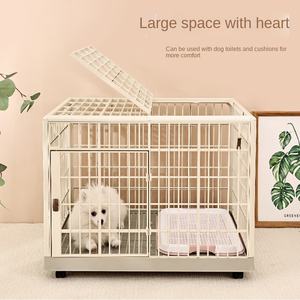 Jaula para perros de Perrera de plástico duradero portátil de alta calidad con bloqueo de resina de rueda Universal móvil para aerolínea interior - Product Image 2