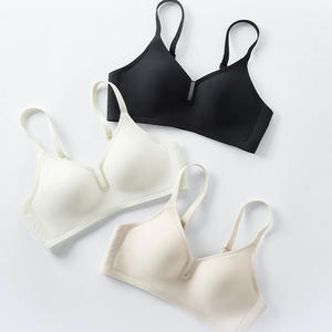 Ropa interior sin costuras de copa fija de estilo fino, pecho grande, sujetador de mujer antiflacidez de realce más pequeño - Product Image 2