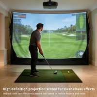 PGK D-105 Filet d'entraînement de golf 10x8FT avec tissu Oxford pour utilisation intérieure/extérieure