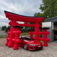 Arche de décoration gonflable Torii japonaise personnalisée pour festival, fête ou événement