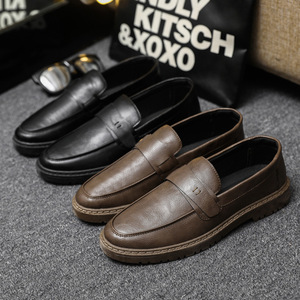 Chaussures décontractées pour hommes en gros, en cuir, légères, imperméables, à bout rond - Product Image 4