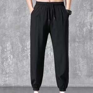 <span class=keywords><strong>M</strong></span>-5XLメンズカジュアルアイスシルククロップドパンツ流行のミッドウエスト垂れ下がり感 - Product Image 1