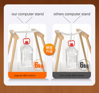 Support d'ordinateur réglable de haute qualité avec support de téléphone portable support d'ordinateur portable réglable portable pliable pour bureau