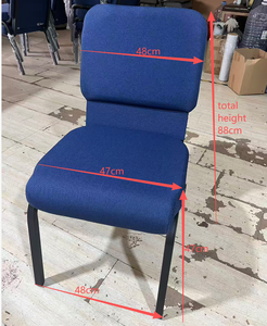 Hongji กรอบโลหะแบบประสานเก้าอี้โบสถ์เบาะผ้าใช้ในเชิงพาณิชย์ร่วมสมัยผู้ผลิตจีนขายส่งราคา - Product Image 2