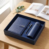 Carnet A5 en cuir PU souple avec logo personnalisé, couverture doublée, rechargeable, agenda, journal, coffret cadeau d'entreprise
