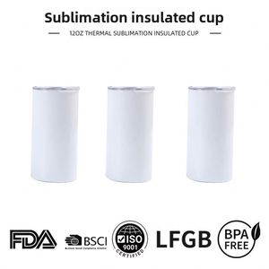 Vaso Térmico Recto de Acero Inoxidable 304 de 12oz para Sublimación, Resistente a Caídas, con Pajita, Personalizable para DIY, Ideal para Comercio Transfronterizo - Product Image 5