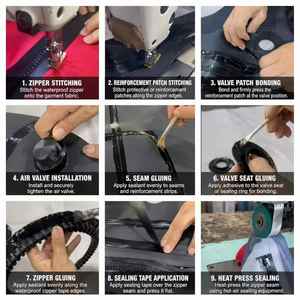 Fabricante Profesional <span class=keywords><strong>de</strong></span> Trajes Secos, Trajes Secos Personalizados <span class=keywords><strong>de</strong></span> Tela Reforzada con Caucho Butílico, Cierre Frontal en el <span class=keywords><strong>Pecho</strong></span> para Buceo y Deportes Acuáticos - Product Image 5