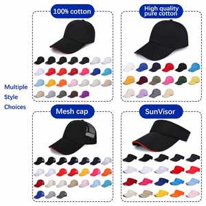 Custom Print Logo Embroidered Sandwich Sport <b>Sun</b> Visor <b>Hats</b> Cotton Extra Long Brim Empty Top Baseball Cap for Women <b>Men</b> - Product Image 3