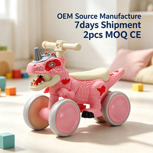 Nouvelle Voiture Évolutive Anti-Renversement pour Enfants, Design Dinosaure, 4 Roues, Musique, pour Bébés de 2 à 6 Ans, Trotteur d'Apprentissage - Product Image 1