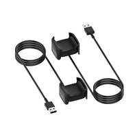 Pour Fitbit Versa/Versa Lite/Versa 2 montre intelligente accessoires adaptateur 1m câble de charge USB 2 en 1 Station de charge