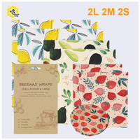 Enveloppe en cire d'abeille naturelle, antibactérienne et respirante, pour conserver la fraîcheur plus longtemps, réutilisable, compostable, zéro déchet, articles ménagers