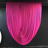 Rideau de plafond baroque en voile ajouré couleur ivoire pour décoration de salles de mariage