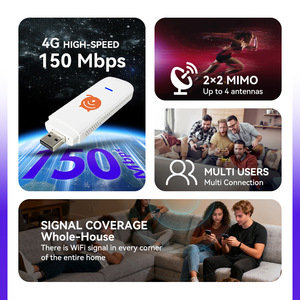 ดองเกิลไวไฟ 4G USB ความเร็ว 150Mbps โมเด็มฮอตสปอตพกพาพร้อมช่องใส่ซิมการ์ดสำหรับมาเลเซีย - Product Image 1