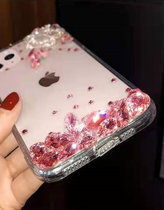 <span class=keywords><strong>Cover</strong></span> per iPhone 11 <span class=keywords><strong>12</strong></span> 13 14 15 16 17 <span class=keywords><strong>Mini</strong></span> Plus Pro Max, Custodia per Cellulare 3D con Diamanti, Glitter, Strass e Cristalli Fatti a Mano - Product Image 6
