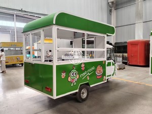 Voiture de crème glacée de haute qualité bon marché Tricycle électrique Coffee Van Hot Dog Truck Street Food Bike Food Cart avec roues - Product Image 3