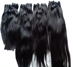 Paquets de trame de cheveux indiens bruts brésiliens naturellement ondulés 10 40 pouces extensions ondulées rebondissantes de trame de génie teint sans vapeur - Product Image 5