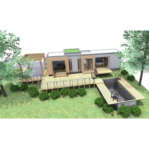 Villa de estructura de acero ligero, diseño tropical, prefabricada para uso en exteriores. - Product Image 4
