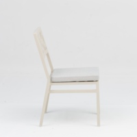 Chaise de salle à manger extérieure moderne en aluminium découpé au laser, empilable, en métal, résistante à l'eau, pour hôtel et café