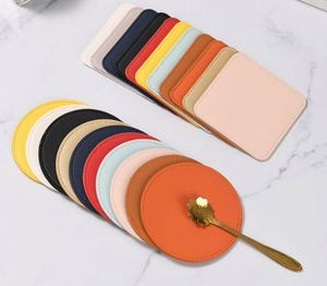 Leather <b>Mat</b> Coasters Waterproof Ideal for <b>Large</b> <b>Mouse</b> Pad and Desk <b>Mats</b> on Top of Desks Promotion Gifts - Product Image 1
