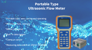 Ultrasonic <b>Water</b> <b>Flow</b> <b>Meter</b> With Sensors Type & Hand-held Transit-time PUTF203 WITH LARGE SENSOR Sensor <b>Water</b> <b>Flow</b> <b>Meter</b> PUTF203 - Product Image 4