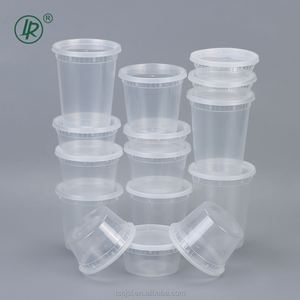 Recipientes para Almacenamiento de Alimentos con Tapas de 8oz, 12oz, 16oz, 24oz, 32oz, Vasos Transparentes para Congelador, Libres de BPA, Herméticos, Redondos, para Preparación de Comidas - Product Image 4