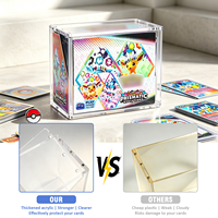 Boîte de présentation en acrylique pour cartes à collectionner, personnalisée, transparente, avec protection UV, magnétique, pour booster box Elite Trainer (ETB)