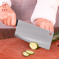 Couteau de cuisine léger en acier inoxydable de style chinois traditionnel pour couper la viande et les légumes, fabriqué à Yangjiang, pour femmes