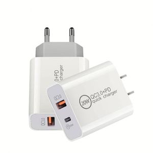 US/EU Socket Fast Charger 20W <b>USB</b>-C Power Adapter Supply Type C Wall Charger for Mobile Phone Charger Block - Product Image 6