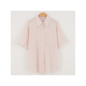 เสื้อเชิ้ตลายทางออกแบบได้เองสำหรับทุกเพศเสื้อเชิ้ตโอเวอร์ไซส์จากเกาหลีฤดูร้อน - Product Image 3
