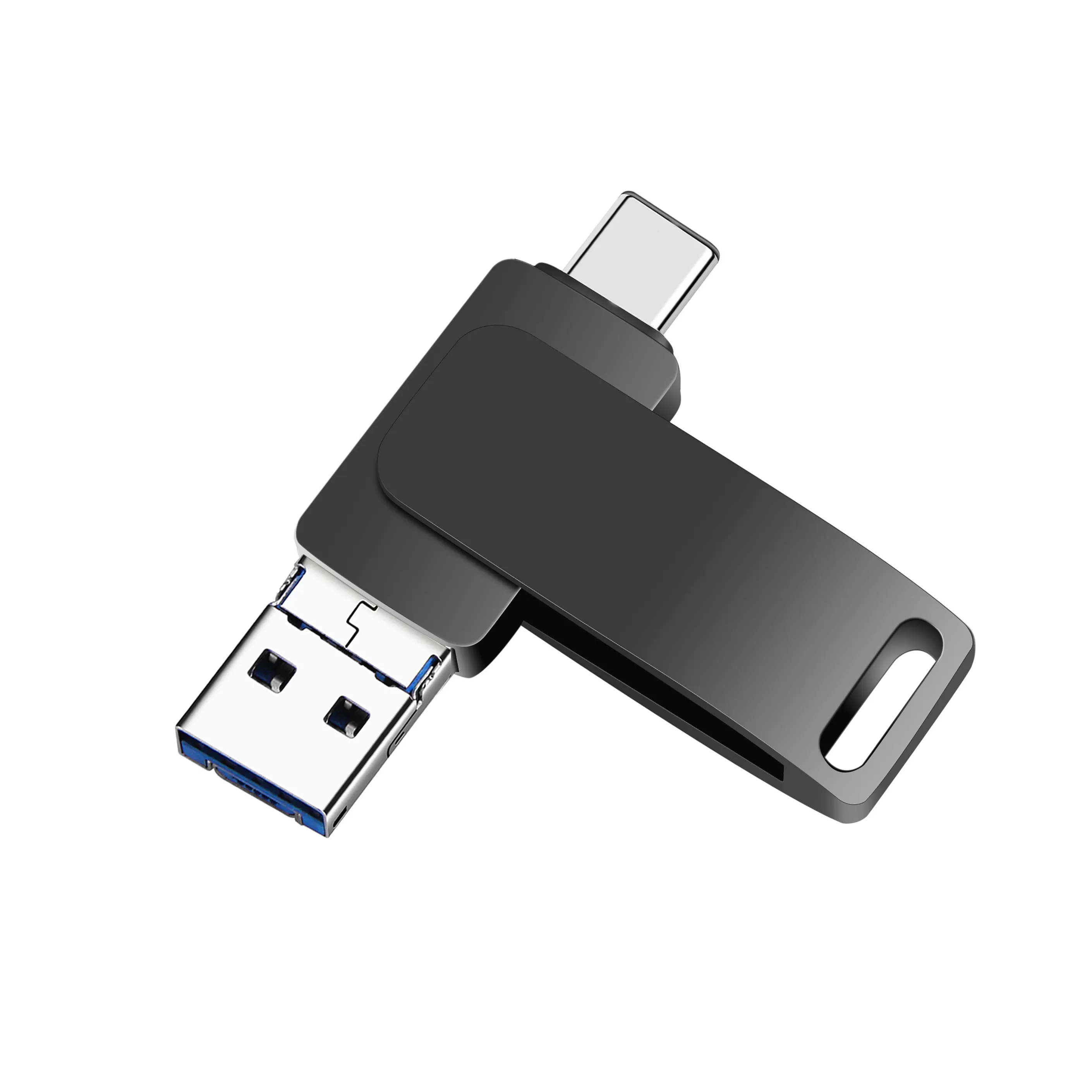 OEM Mini USB Flash Drive 8GB 16GB 32GB 64GB 128GB logam USB 2.0 3.0 Pen Drive Promosi memori Stik USB