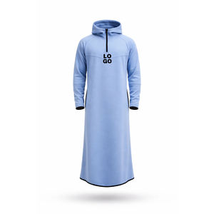 Nouveau design personnalisé 2026 – Thobe émirati et marocain pour homme avec capuche, broderie et impression de logo – Kandura à manches longues pour homme - Product Image 2