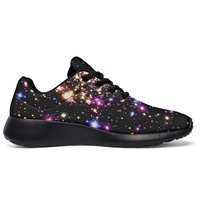 Chaussures de sport en gros d'usine, baskets personnalisées imprimées Starlight, chaussures de marche décontractées légères pour femmes