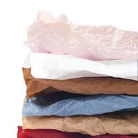 Papier d'emballage pour fleurs multicolore épais fait main naturel froissé roulé à la main pour boutique de fleurs, emballage de bouquet de fleurs