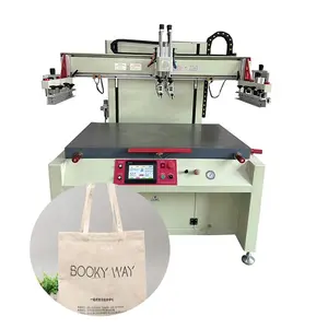 PLC Automatic lifting plane screen printing machine Takeaway bag printing machine Non-woven handbag flat screen printing machine