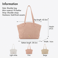 Sac fourre-tout chic en cuir PU tressé LZ Manufacturer, grande capacité, sac à main pour femme, sac de plage, sac de voyage, sac de resort d'été
