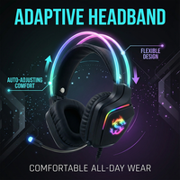 PJT-DEP2474 Prix surprise Casques et écouteurs de jeu Son de jeu Casque de jeu pour PC Jeu Casque filaire LED avec micro
