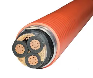 Medium Voltage MV CU/TRXLPE/CWS (1/0AWG)/PVC/AIA/PVC Teck 90 5KV 15KV Underground Power Cable