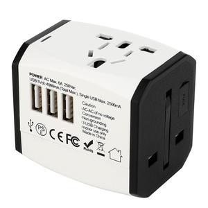 Adaptador de Corriente Universal de Viaje RRTRAVEL HHT525 con <span class=keywords><strong>3</strong></span> Puertos <span class=keywords><strong>USB</strong></span> y <span class=keywords><strong>Enchufe</strong></span> para Uso Hospitalario e Industrial 110V-240V - Product Image 6