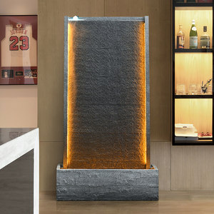 Écran de jardin semi-artisanal en résine de luxe avec cascade d'eau, bassin à poissons porte-bonheur et rocaille pour aménagement paysager - Product Image 3