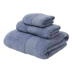 Pure Cotton <b>Towel</b> <b>Set</b> 3-Piece <b>Bath</b> Face Hand <b>Towels</b> Skin-Friendly Gift Box Minimalist Style - Product Image 3