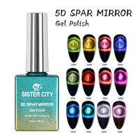 Vernis à ongles gel magnétique 5D effet œil de chat pour nail art - Gel UV non toxique en flacon, idéal pour le DIY