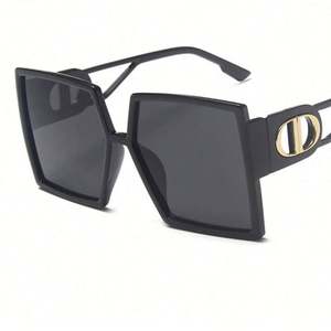 Gafas de Sol de Moda Vintage 2020 para Mujer, Gafas de Sol Negras Extra Grandes con Protección UV400, Montura Cuadrada Grande - Product Image 4
